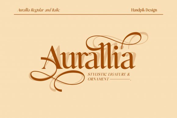 Aurallia: A Refined Serif Font for Creative Projects