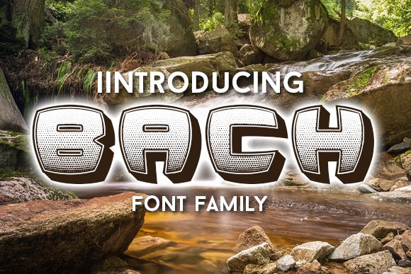 Bach: A Decorative Font for Creative Makers