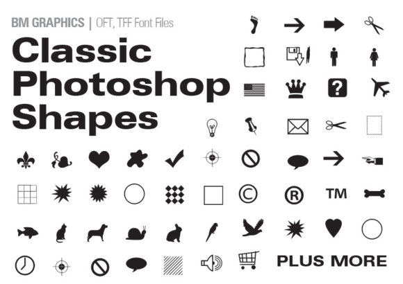 Classic Photoshop Shapes Font Review