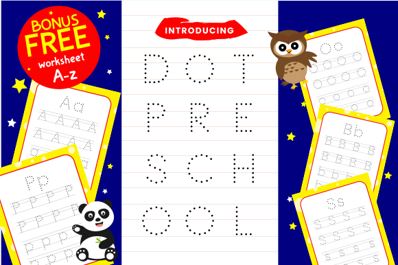 Dot Preschool Font for Creative Projects