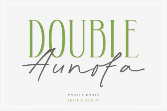 Double Aunofa: A Stylish Serif Font for Web Design