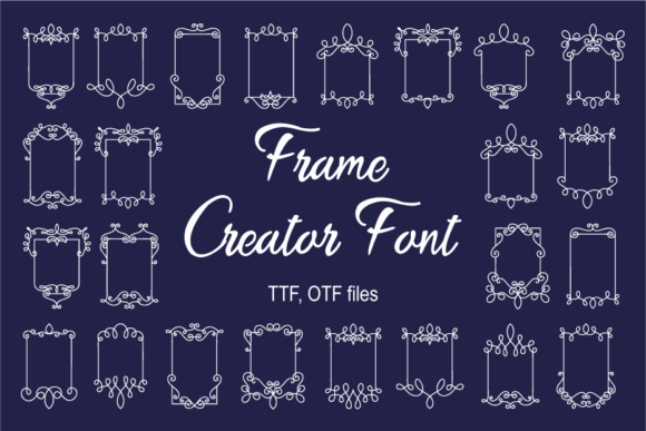 Frame Creator Font for Bold Design