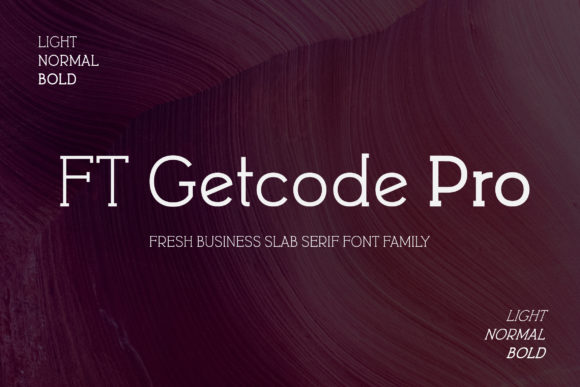 FT Getcode Pro: A Serif Font for Elegant Design