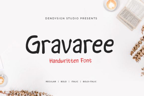 Gravaree: A Sweet Handwritten Font