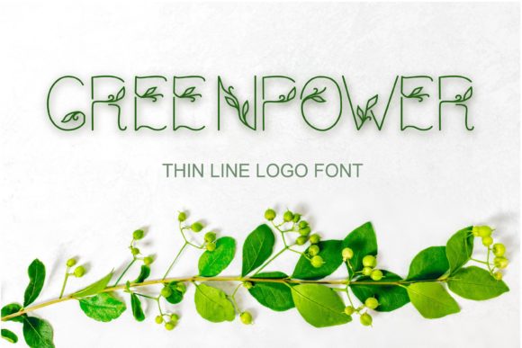Greenpower: A Feminine Font for Elegant Design