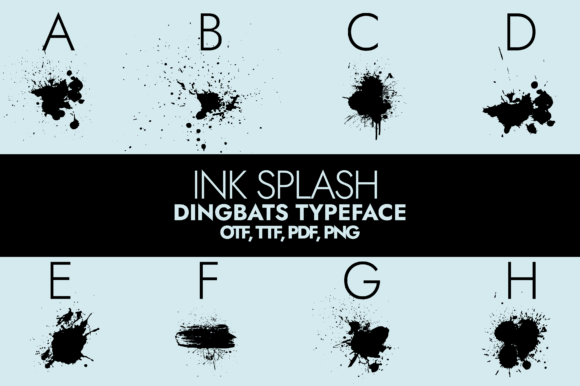 Ink Splash: A Bold Font for Digital Design