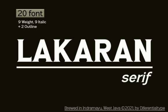 Lakaran: A Serif Font for Editorial Excellence