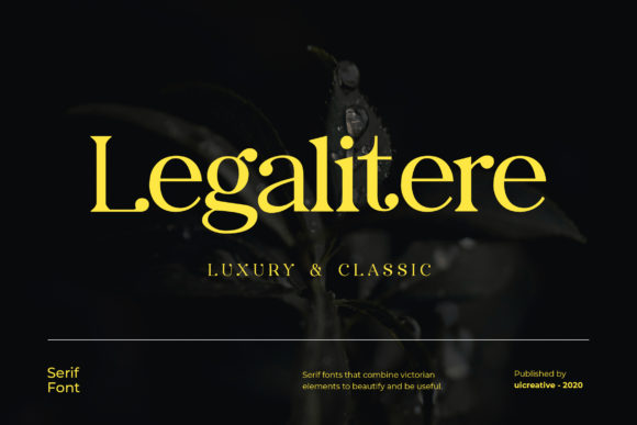 Legalitere: A Serif Font for Elegant Design