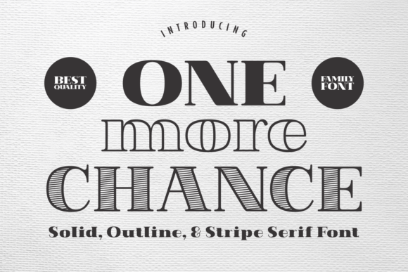 One More Chance Font for Web Design