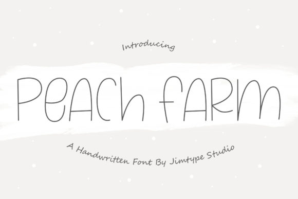Peach Farm Font Review