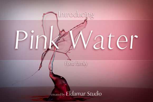 Pink Water: A Bold Serif for Creative Projects