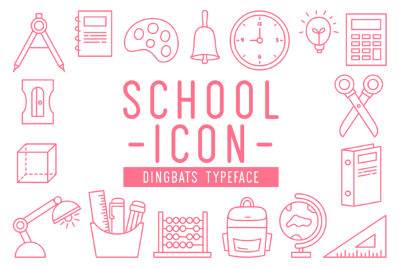 School Icon Font Review