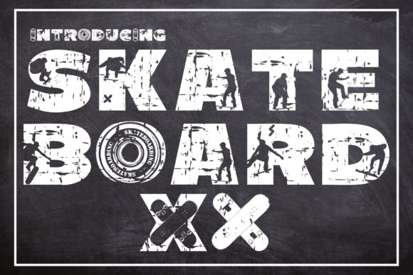 Skateboard XX: A Stylish Font for Creative Projects