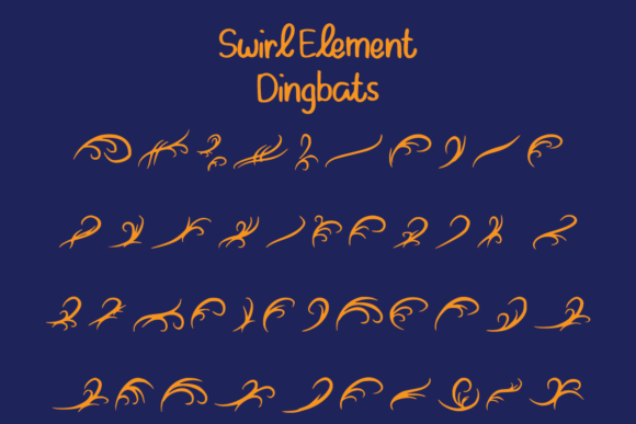 Swirl Elements: A Font for Creative Campaigns