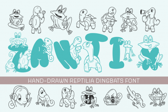 Zantix: A Fun Dingbats Font